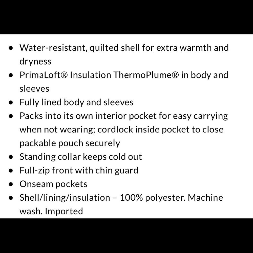 New Big Kids Insulated ThermoPlume Jacket PB - Picture 5 of 7